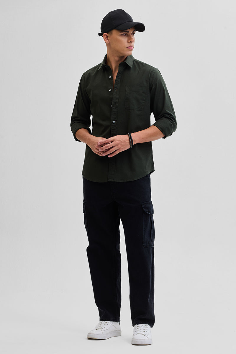 Olive Slim Fit Shirt
