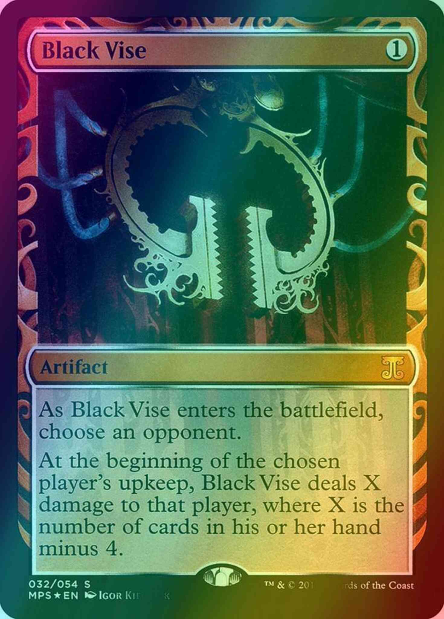 Black Vise [32] [Masterpiece Series] [Kaladesh Inventions] [Foil]