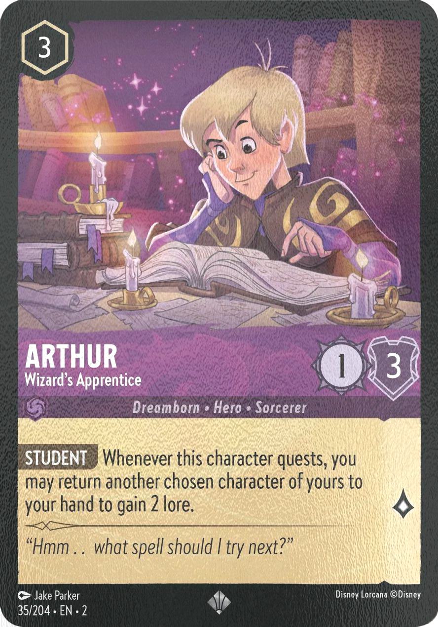 Arthur - Wizard's Apprentice - 35/204 [Rise Of The Floodborn] [Cold Foil]