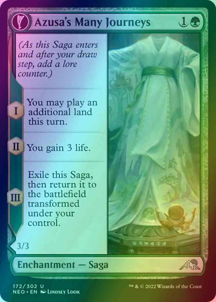 Azusa's Many Journeys // Likeness of the Seeker [172] [Kamigawa: Neon Dynasty] [Foil]