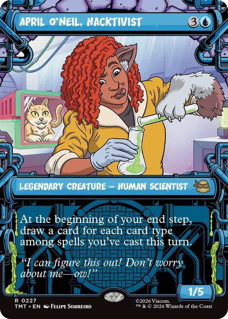 April O'Neil, Hacktivist [227] [Sewer Frame] [Teenage Mutant Ninja Turtles] [Non-Foil]