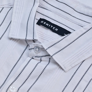 White Stripes Slim Fit Shirt