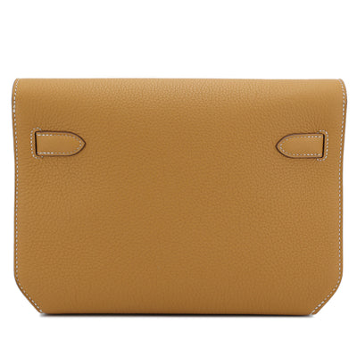 HERMÈS Kelly depeches 25 Natural Sable (21) Togo Palladium hardware