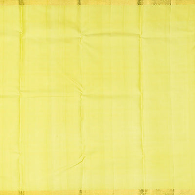 Pista Green Handloom Kanchipuram Silk Saree With Floral Motifs