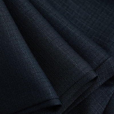 Navy Self-Design Slim Fit Trousers