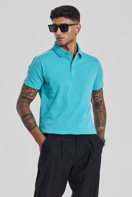 Believe Turquoise Polo T-Shirt
