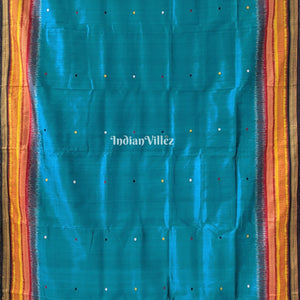 Peacock Green Odisha Ikat Kathiphera Khandua Silk Saree