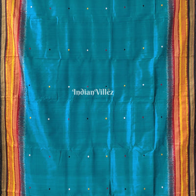 Peacock Green Odisha Ikat Kathiphera Khandua Silk Saree