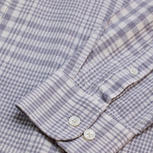 Light Grey Checks Slim Fit Shirt