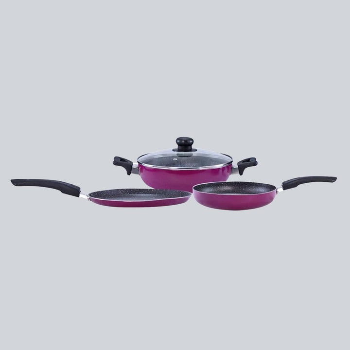 Trivia Premium Non-stick Cookware Set, 4Pc .