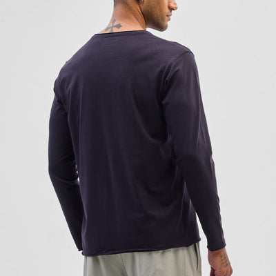 Navy Stretch Full Sleeve T-Shirt