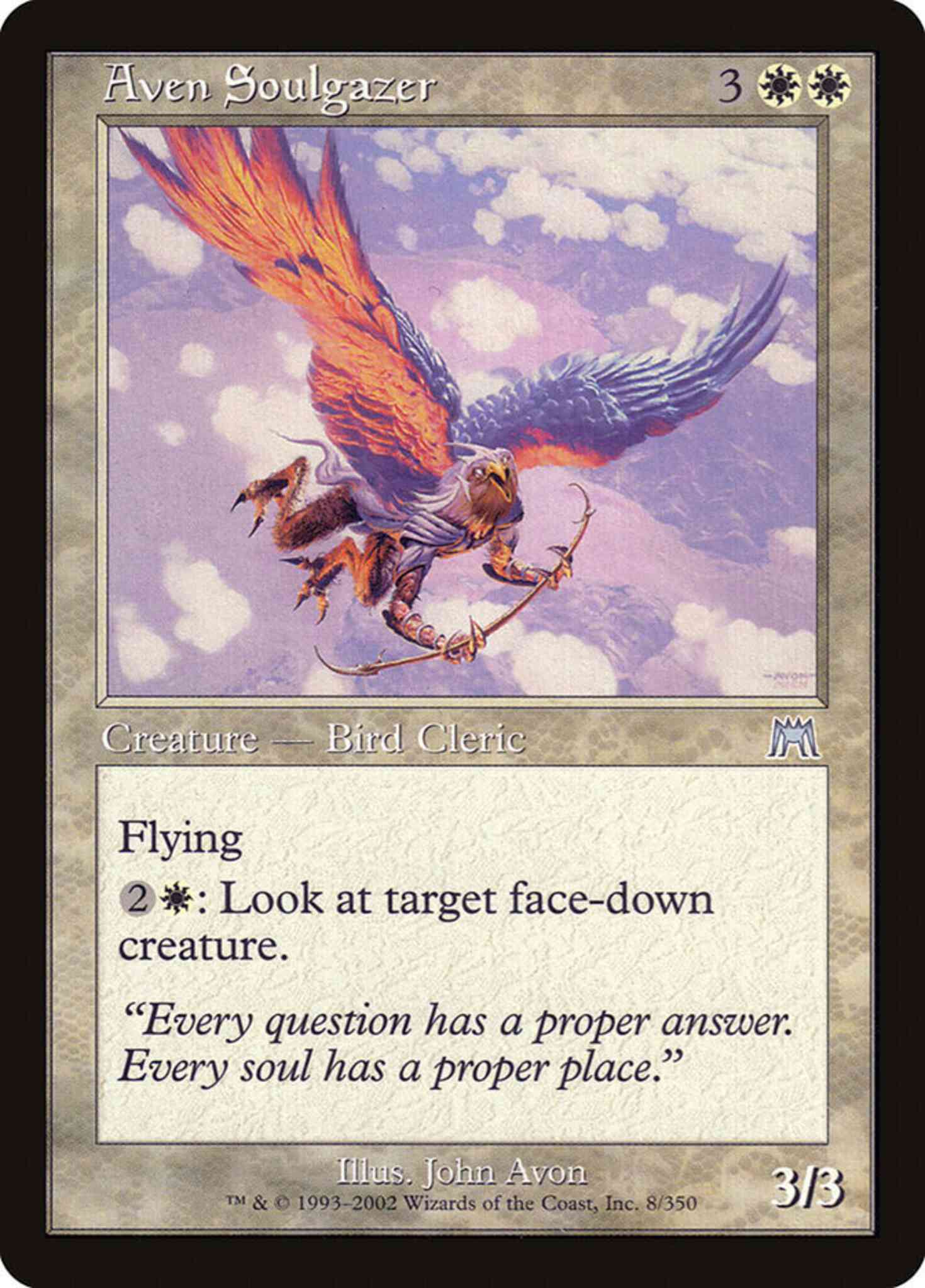 Aven Soulgazer [8] [Onslaught] [Non-Foil]