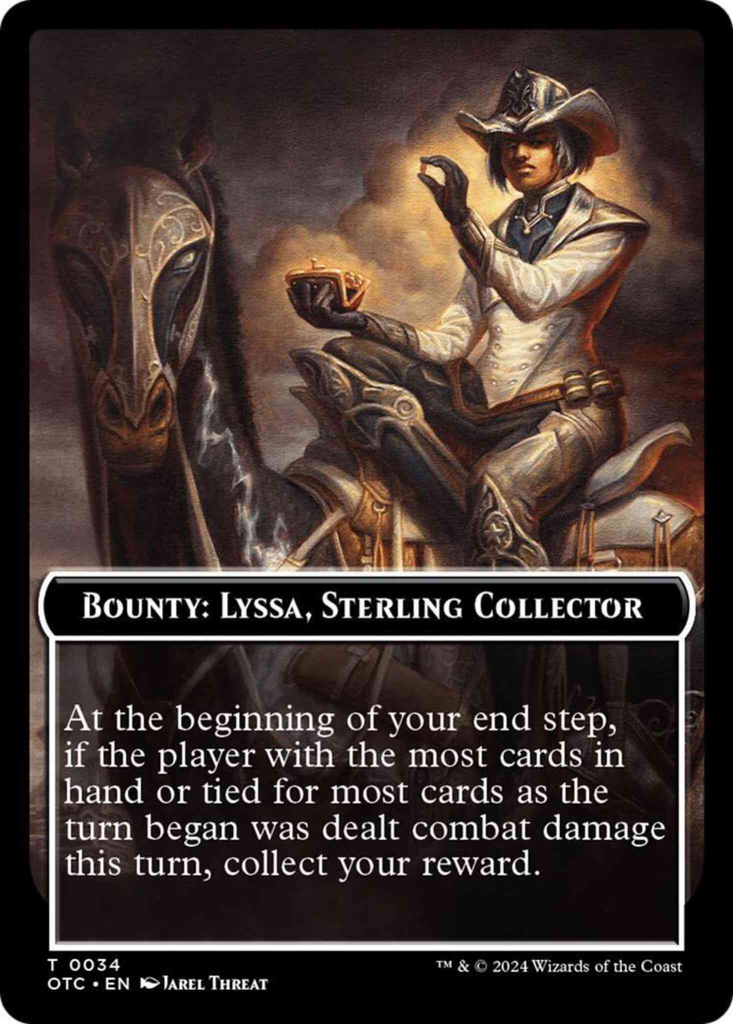 Bounty: Lyssa, Sterling Collector Token [34] [Outlaws of Thunder Junction: Commander: Tokens] [Non-Foil]