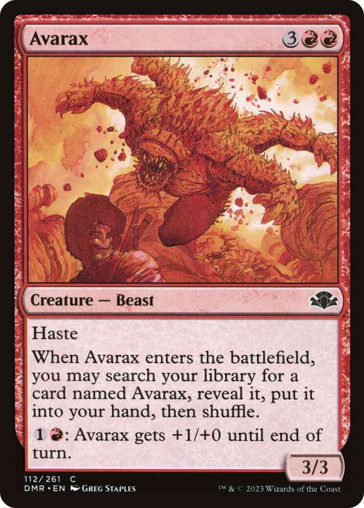 Avarax [112] [Dominaria Remastered] [Non-Foil]