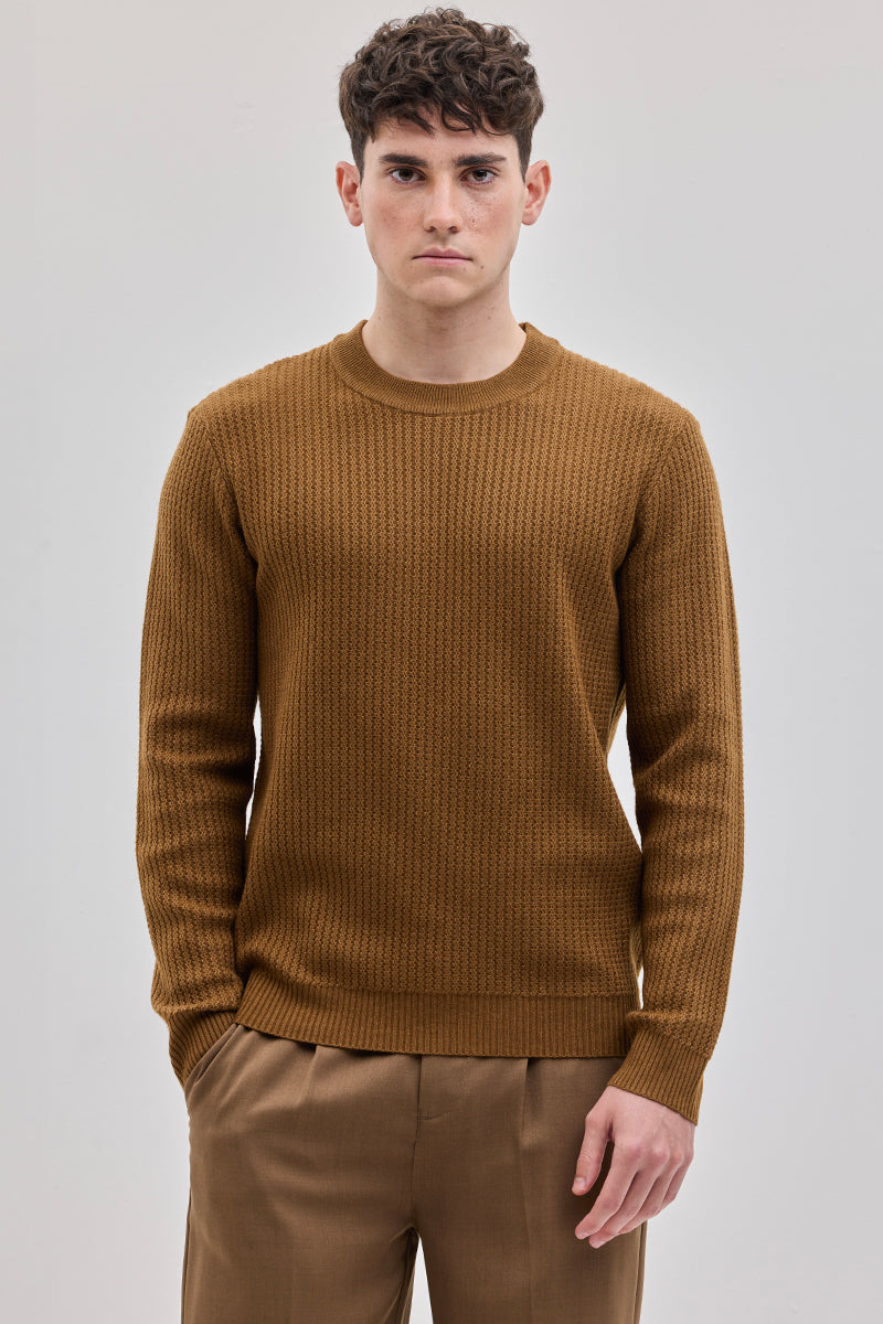 Brown Knitted Sweater