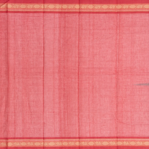 Dark Green Handloom Korvai Kanchi Cotton Saree With Annam Buttas