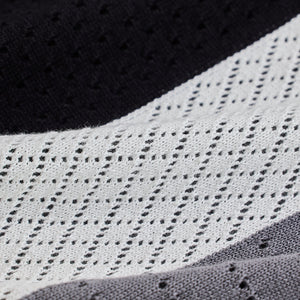 Black Colourblocked Zipper Polo T-Shirt