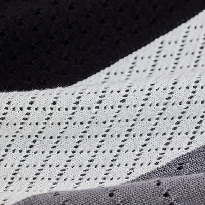 Black Colourblocked Zipper Polo T-Shirt