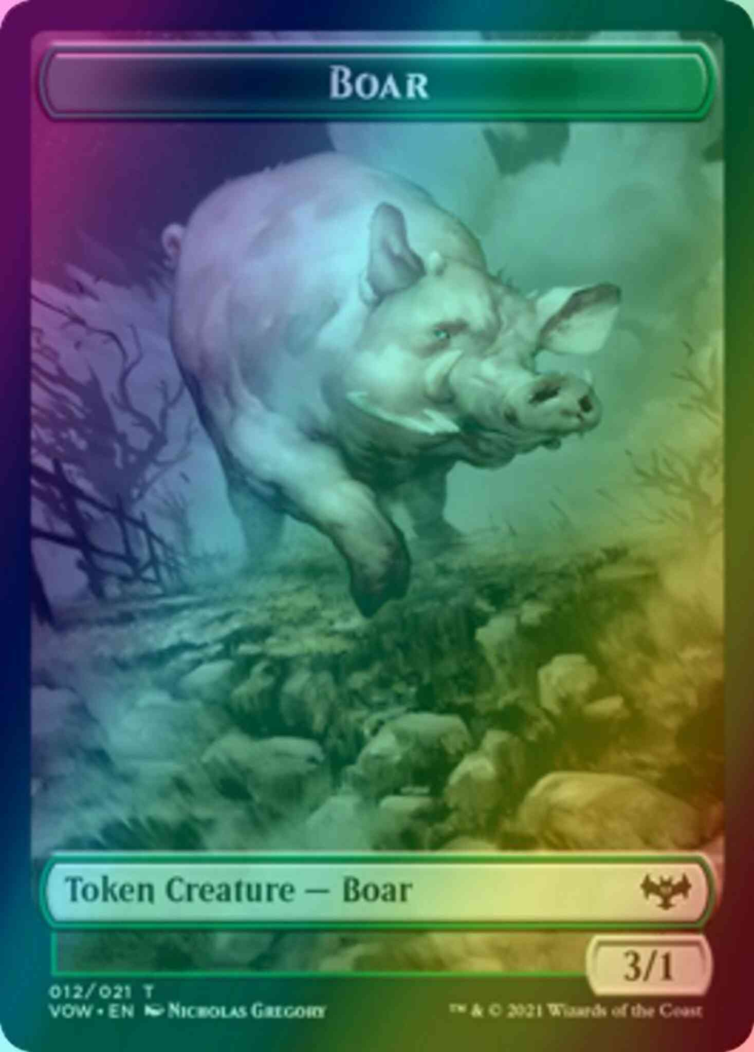 Boar Token (12) // Insect Token (13) [Innistrad: Crimson Vow: Tokens] [Foil]