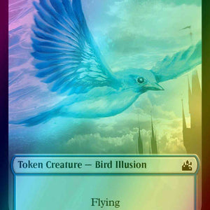 Bird Illusion Token (05) // Saproling Token (12) [Ravnica Remastered: Tokens] [Foil]