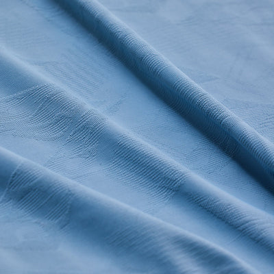 Blue Textured Stitchless Polo T-Shirt