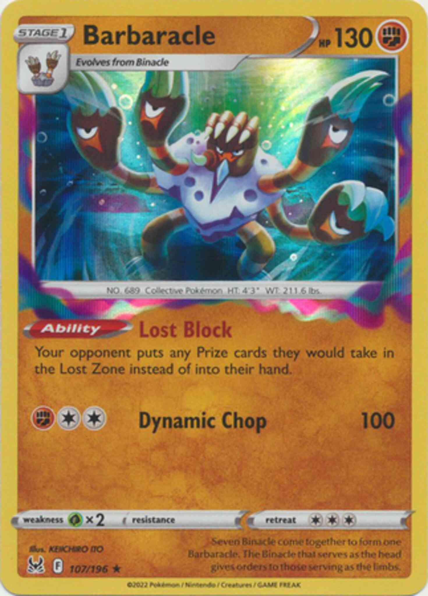 Barbaracle - 107/196 - Rare Holo [swsh11-107] [Holo]