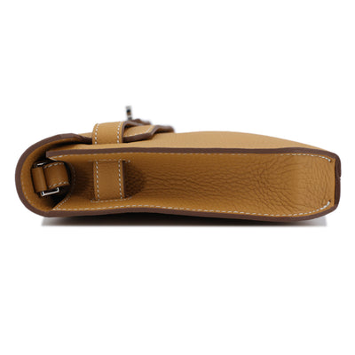 HERMÈS Kelly depeches 25 Natural Sable (21) Togo Palladium hardware