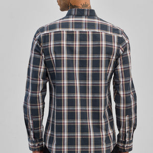 Dark Green Checks Slim Fit Shirt