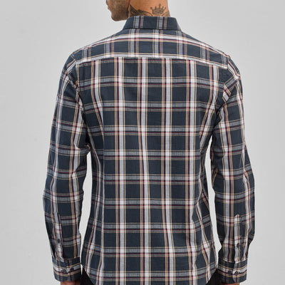 Dark Green Checks Slim Fit Shirt