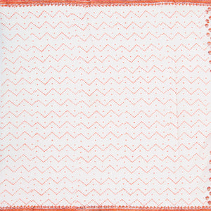 White Woven Jaipur Cotton Saree Printed With Peach Flower  Motifs