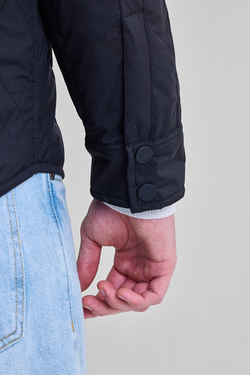 Black Double Pocket Relaxed Fit Jacket