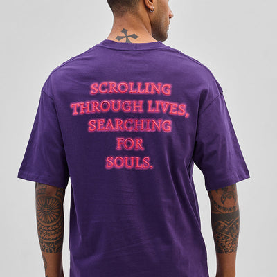 Soul Purple Oversized Fit T-Shirt
