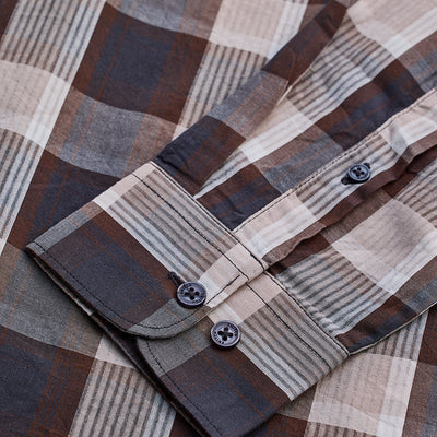 Grey Checks Slim Fit Shirt