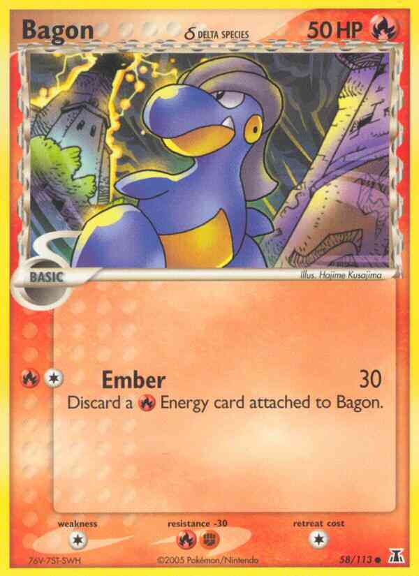 Bagon δ - 58/113 - Common [ex11-58] [Reverse Holo]