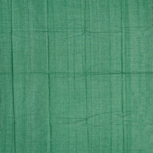 Green Handloom Kanchi Cotton Saree With Raindrop Buttas