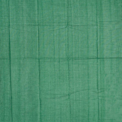 Green Handloom Kanchi Cotton Saree With Raindrop Buttas