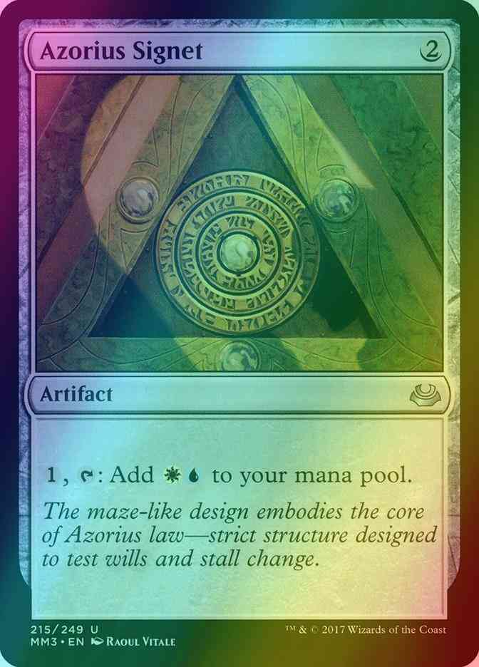 Azorius Signet [215] [Modern Masters 2017] [Foil]