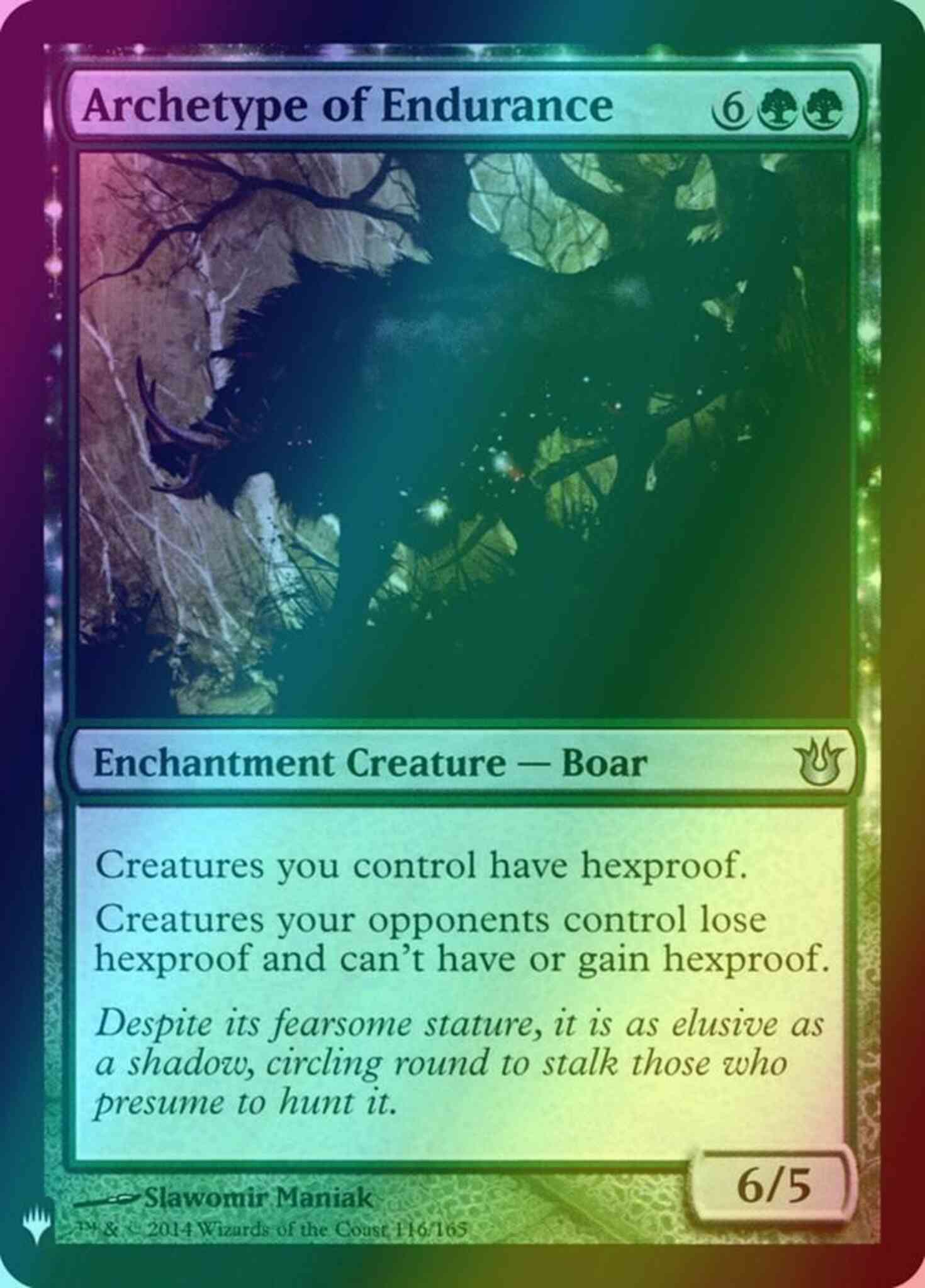 Archetype of Endurance [BNG-116] [The List] [Foil]