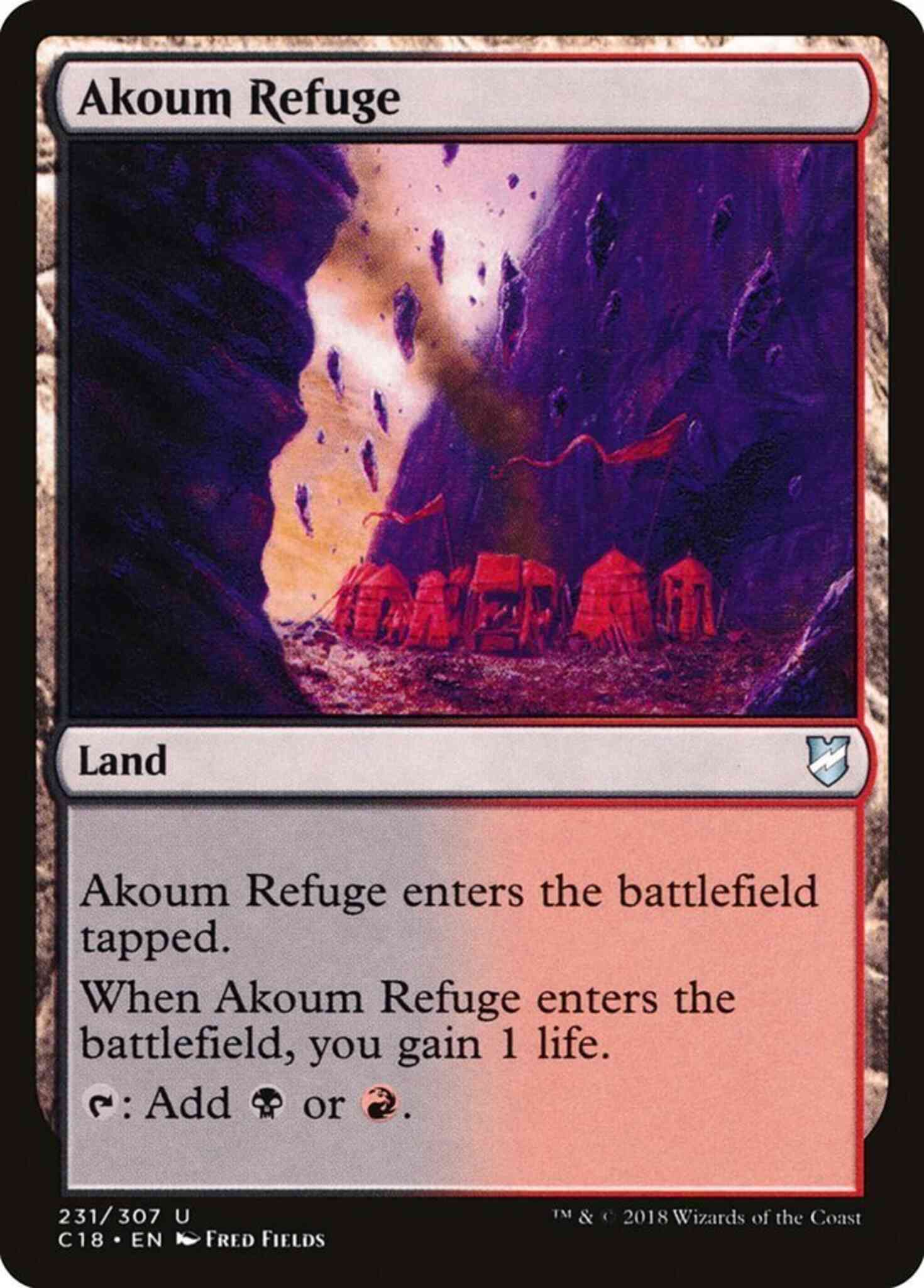 Akoum Refuge [231] [Commander 2018] [Non-Foil]