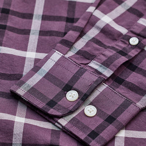 Purple Slim Fit Checks Shirt