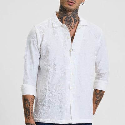 White Crinkle Shirt