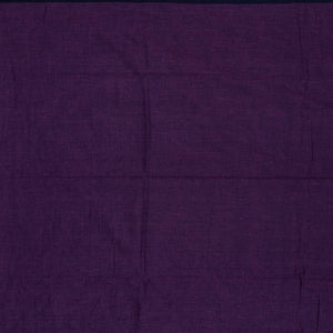Violet Handloom Bengal Cotton Saree With Blue Border
