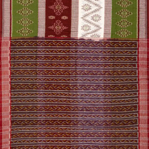 Multi Colour Orissa Cotton Saree With Tie & Dye Motifs