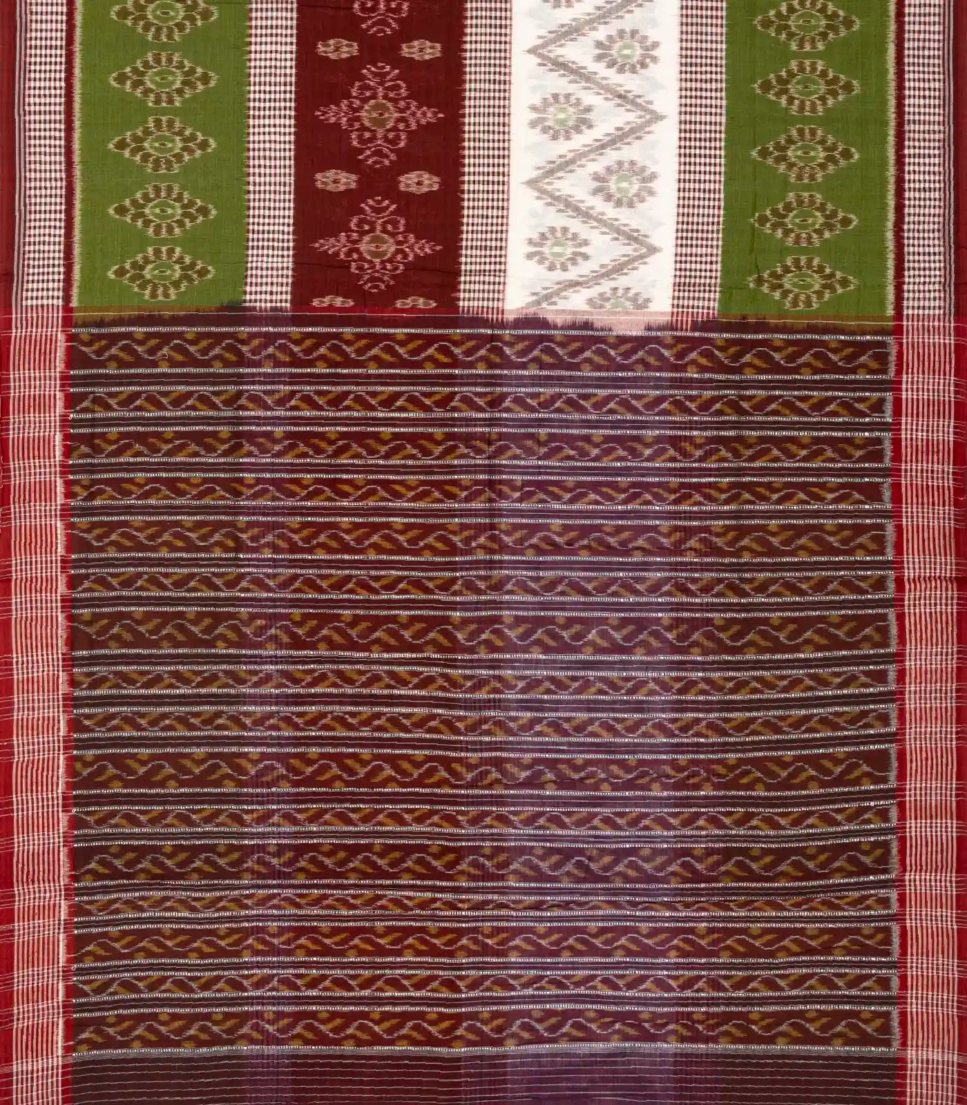 Multi Colour Orissa Cotton Saree With Tie & Dye Motifs