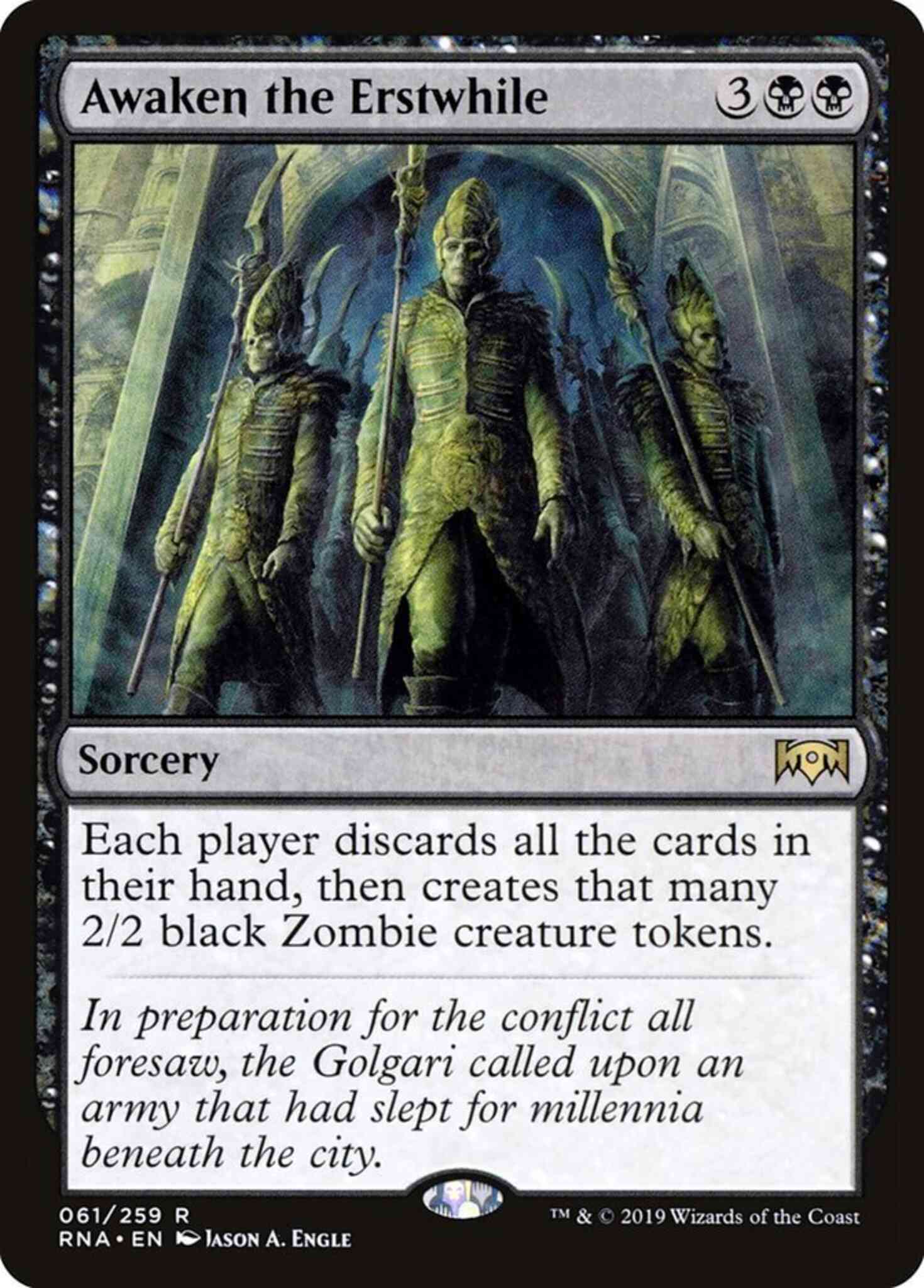 Awaken the Erstwhile [61] [Ravnica Allegiance] [Non-Foil]