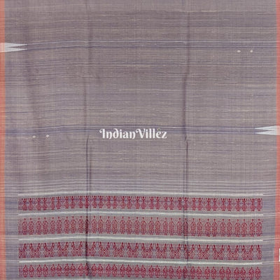 Ash Grey Asta Prahari Theme Gopalpur Tussar Silk Saree
