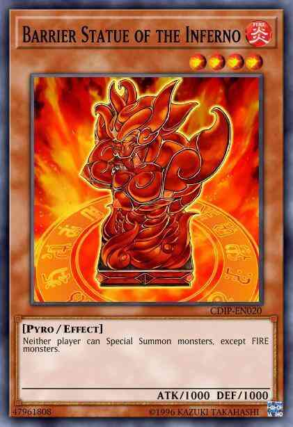 Barrier Statue of the Inferno - CDIP-EN020 - Common - 1st Edition