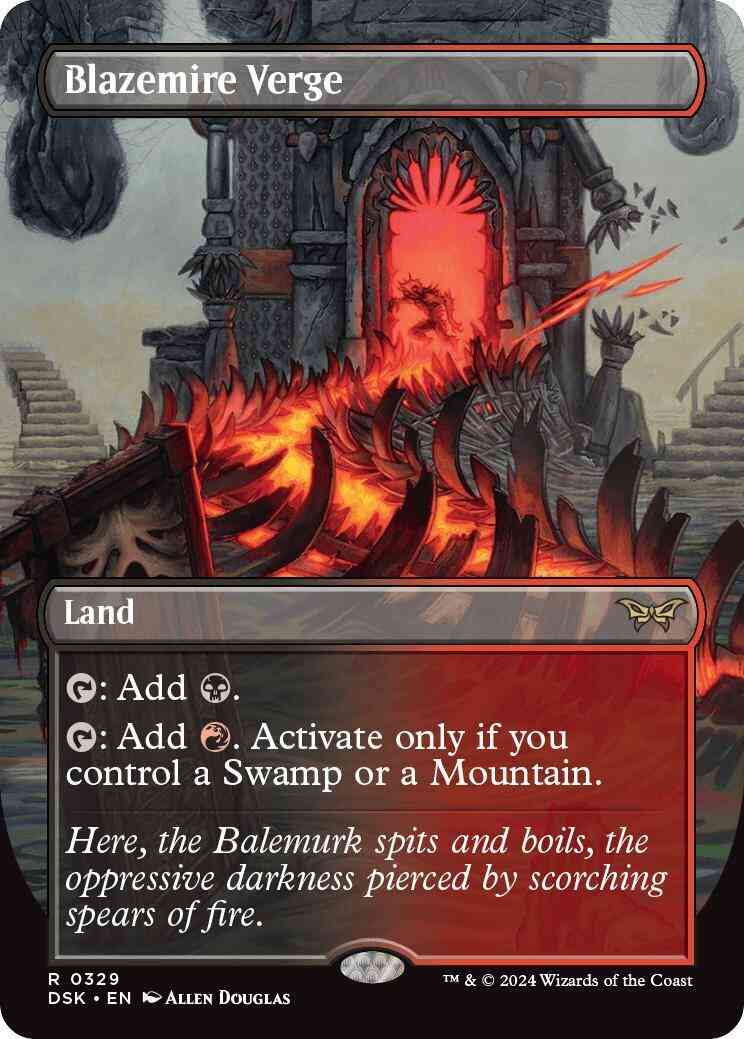 Blazemire Verge [329] [Borderless] [Duskmourn: House of Horror] [Non-Foil]