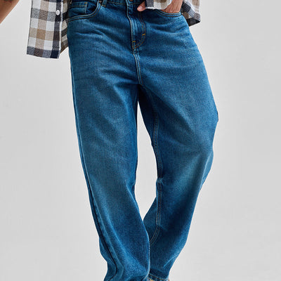 Blue Loose Fit Jeans