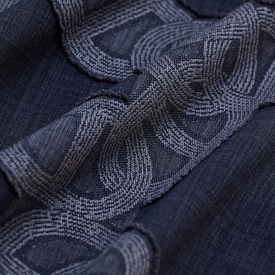 Dark Blue Textured Box Fit Shirt